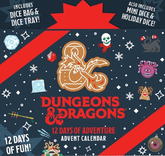 FanRoll: Dice Advent Calendar D&amp;D 12 Dice of Adventure