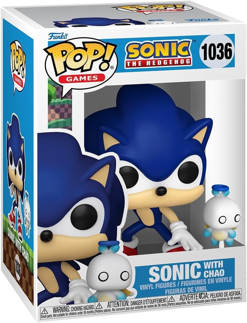 Sonic The Hedgehog With Hero Chao 1036 Funko Pop