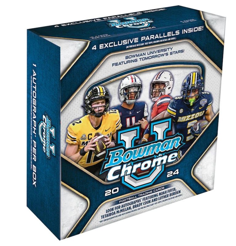 2024 Bowman Chrome University Football Monster Box