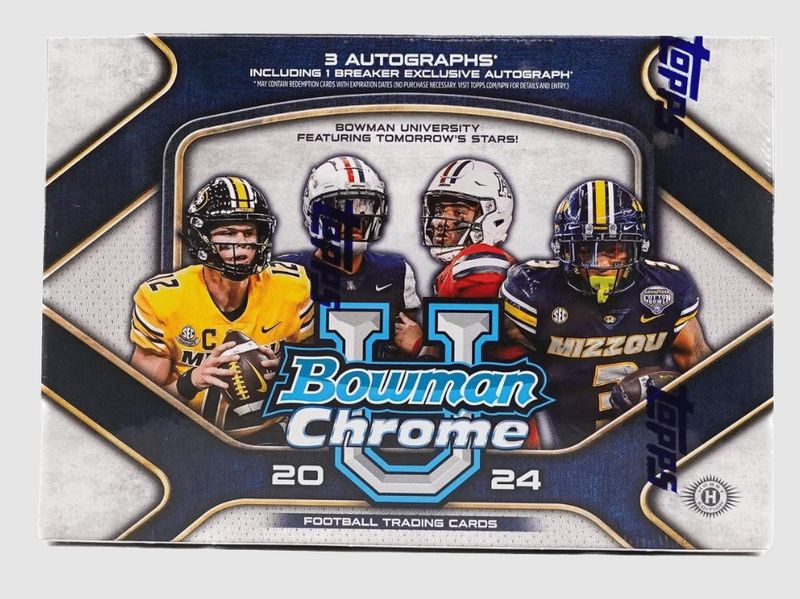 2024 Bowman Chrome University Football Breakers Delight Box