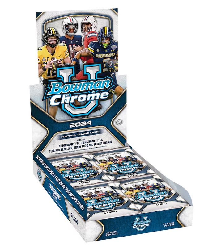 2024 Bowman Chrome University Football Hobby Box