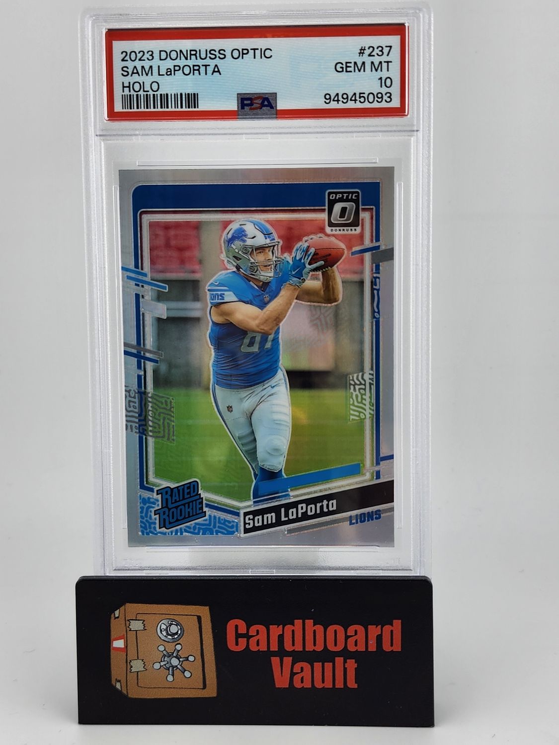 2023 Donruss Optic Sam LaPorta Silver Holo Rated Rookie No. 237 PSA 10 94945093
