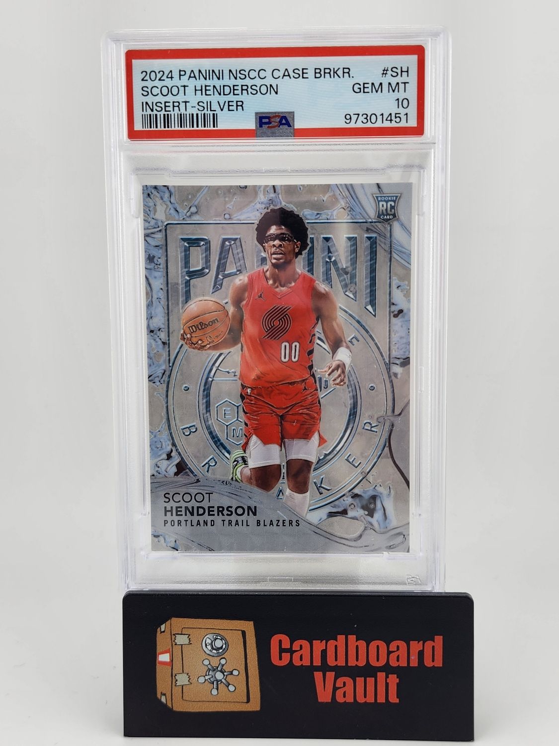 2024 Panini NSCC Case Breaker Scoot Henderson #SH 05/10 Silver PSA 10 97301451