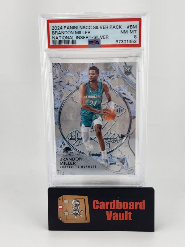 2024 Panini NSCC Silver Pack Brandon Miller National Insert #BM 9/10 Silver PSA  8 1897301453