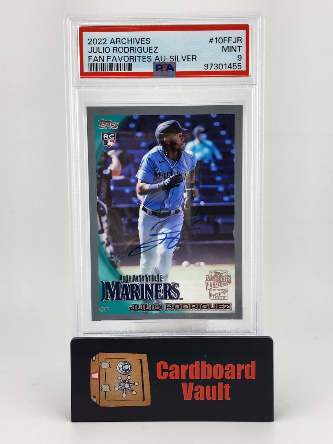 2022 Archives Julio Rodriguez Fan Favorites Autograph  #10FFJR  Silver 94/99 PSA 9 97301455