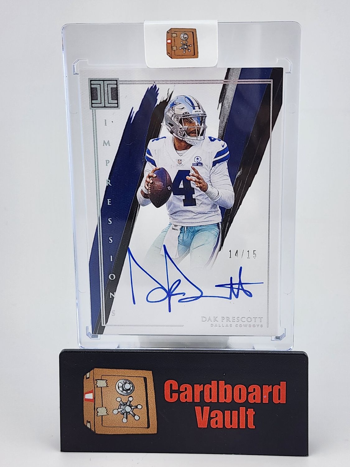 2021 Panini Impeccable Dak Prescott Impressions Autograph #II-DP 14/15