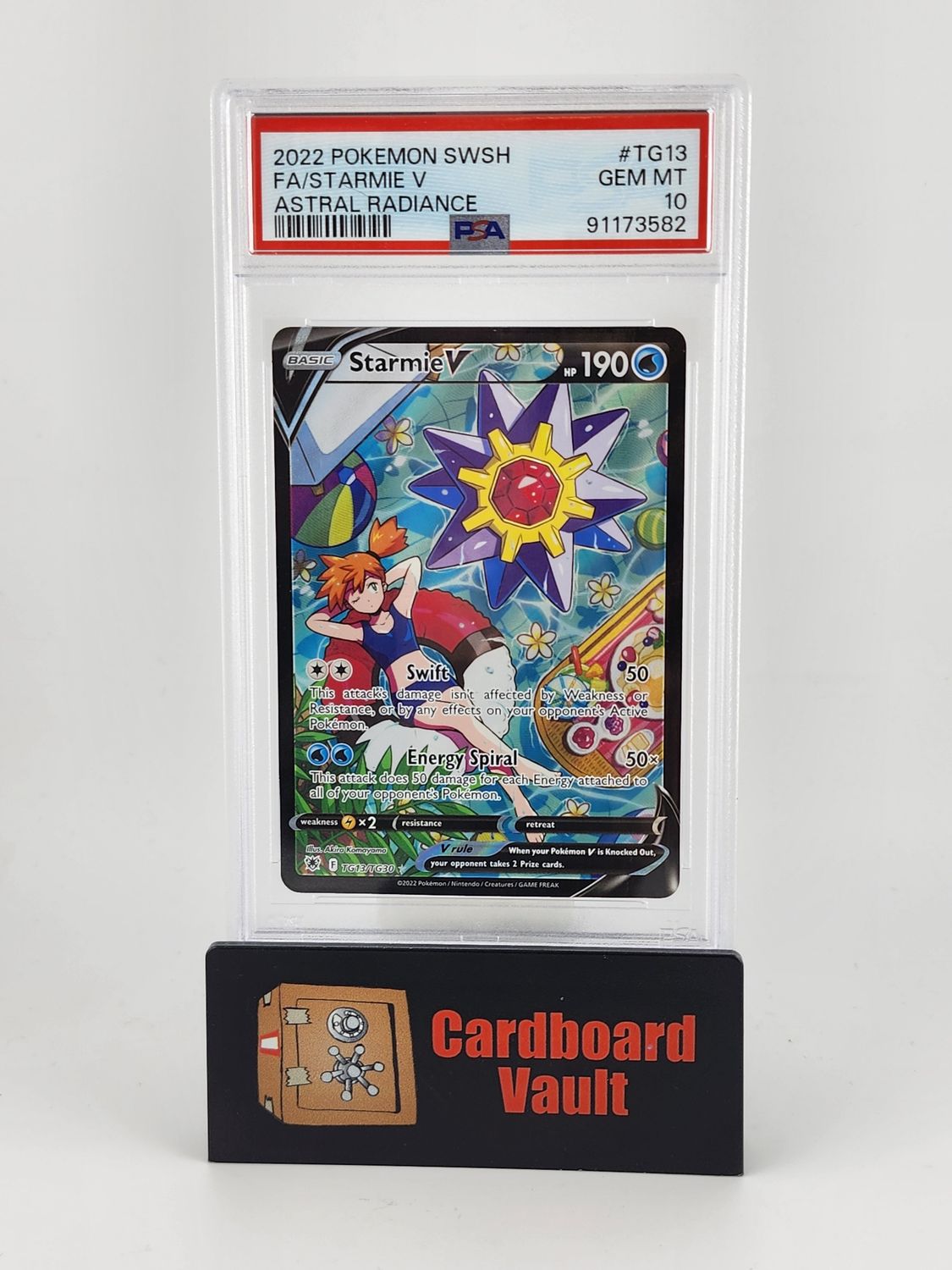 2022 Pokémon Starmie V Full Art #G130 PSA 10 91173582
