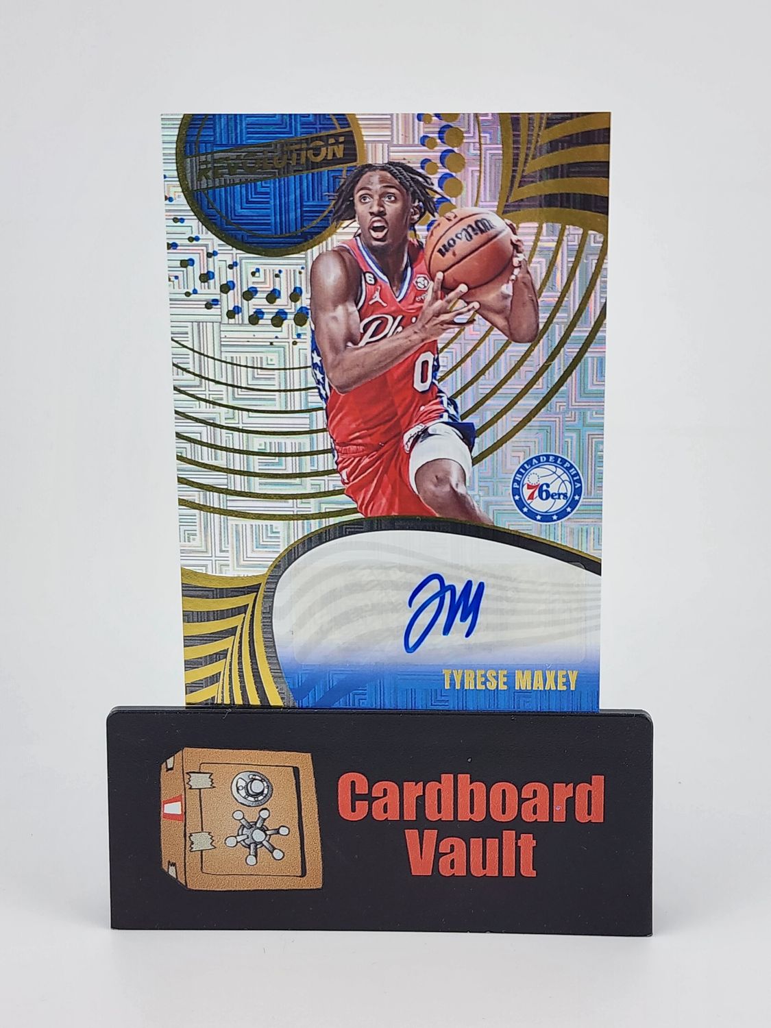 2023-24 Panini Revolution Tyrese Maxey Autograph #A-TYR