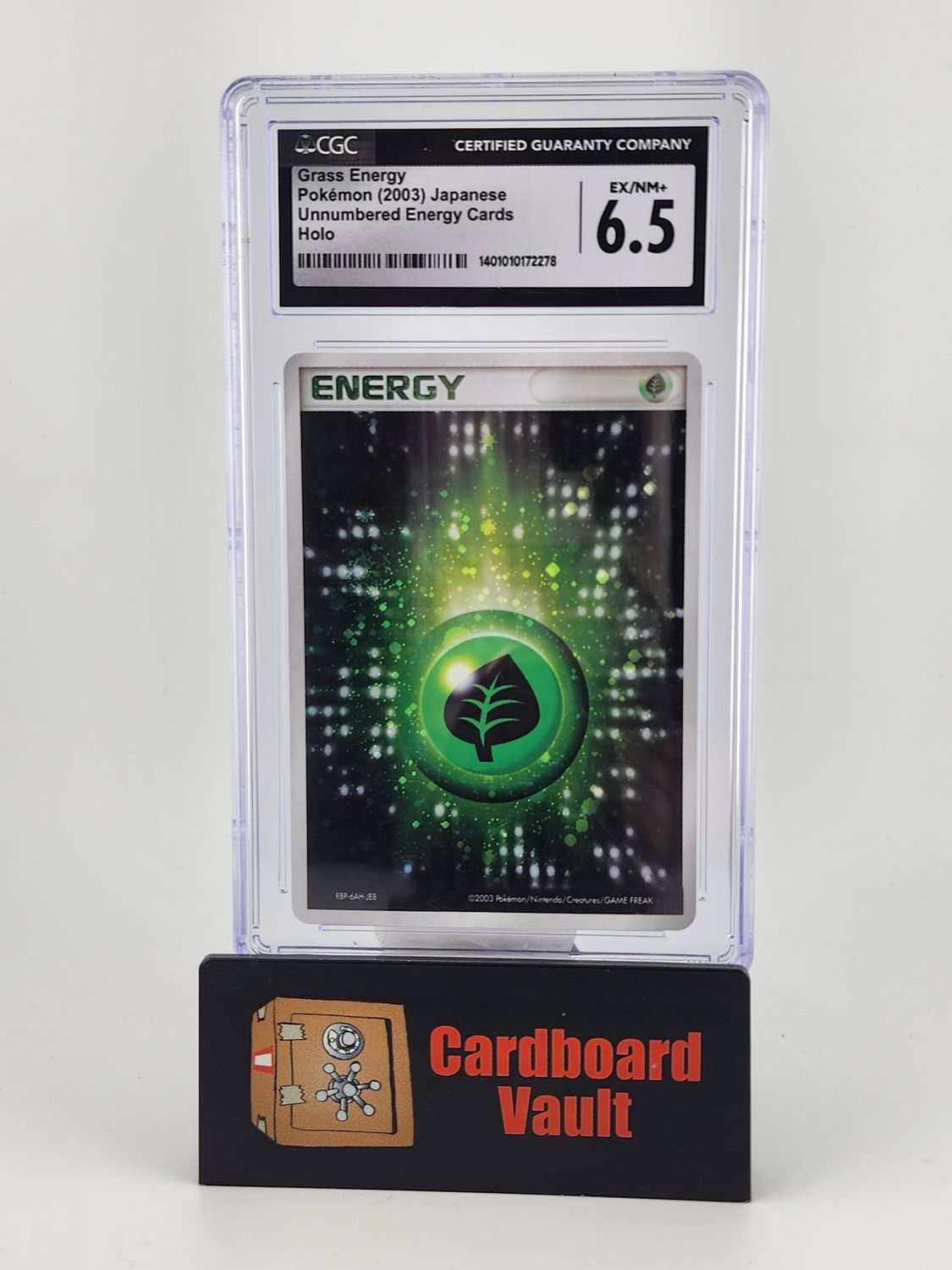 2003 Pokémon Grass Energy Unnumbered Energy Card Holo Japanese CGC 6.5 140101072278