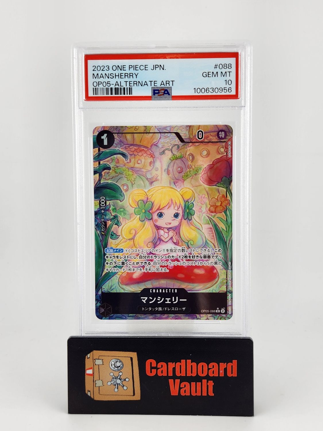 2023 One Piece Japanese Mansherry OP05 Alternate Art #088 PSA 10 100630956