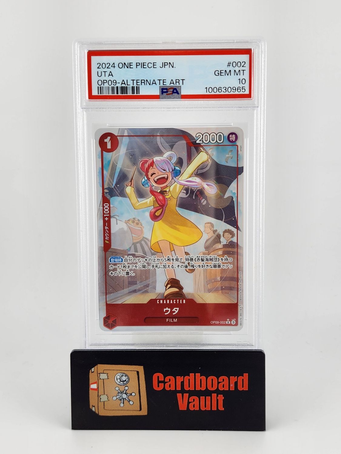 2024 One Piece Japanese Uta Alternate Art #002 PSA 10 100630965