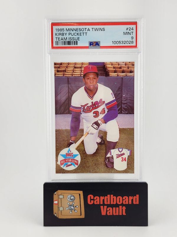 1985 Minnesota Twins Kirby Puckett Team Issue #24 PSA 9 100532028