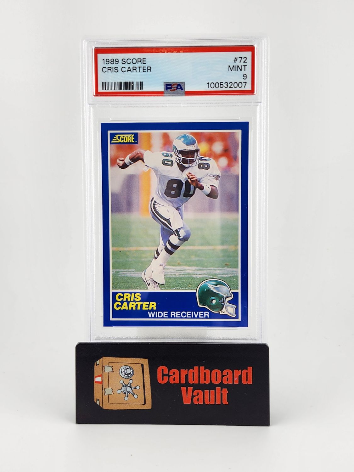 1989 Score Cris Carter #72  PSA 9 100532007
