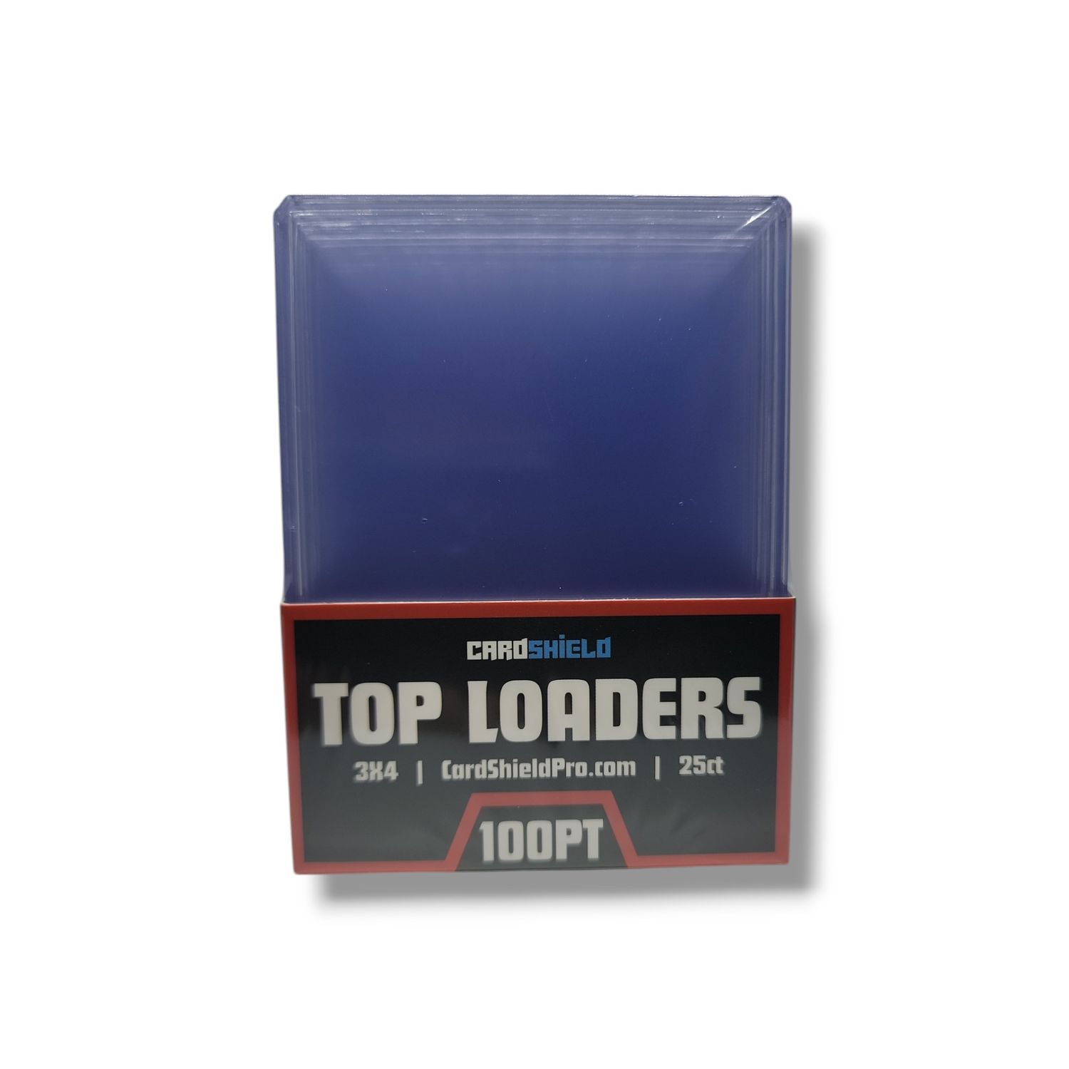 Card Shield Thick Toploader 100 Point - 25 Count