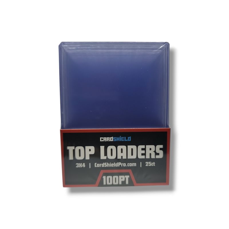 Card Shield Thick Toploader 100 Point - 25 Count