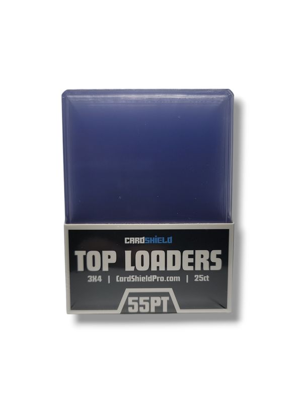 Card Shield Thick Toploader 55 Point - 25 Count