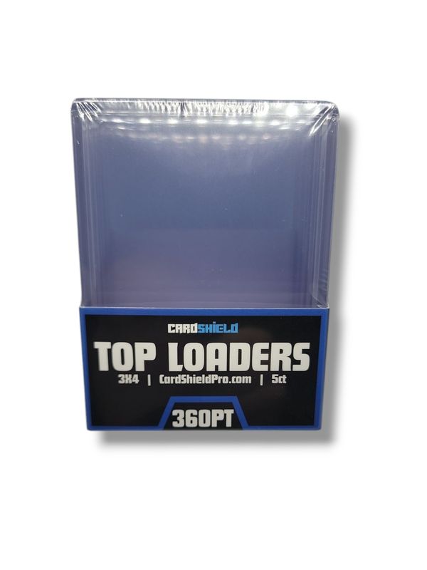 Card Shield Super Thick Toploader 360 Point - 5 Count