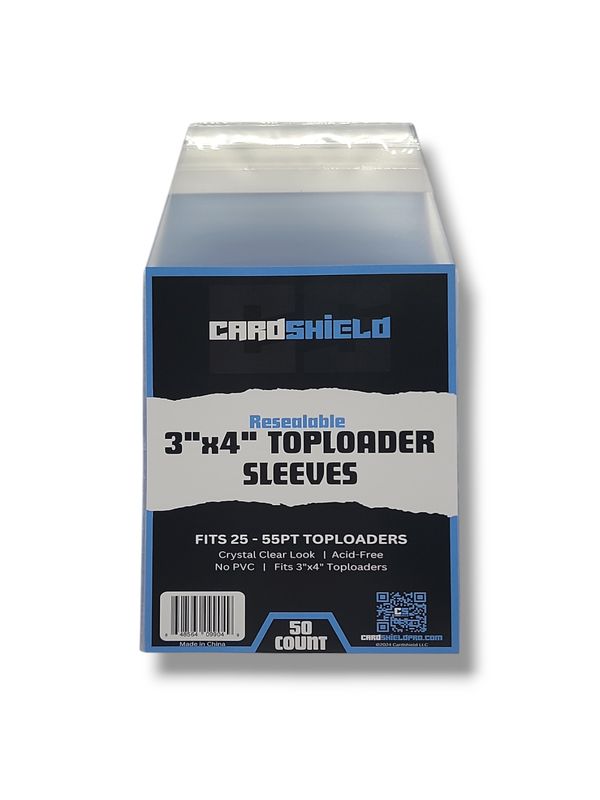 Card Shield Toploader Standard Size Sleeves 100 Count