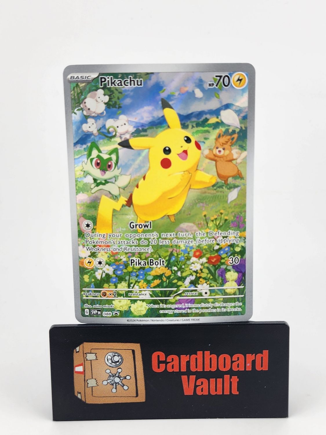 2024 Pokémon Pikachu Full Art Black Star Promo