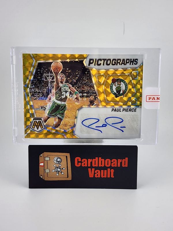2023-24 Mosaic Paul Pierce Pictographs Autograph #PM-PAU 06/10