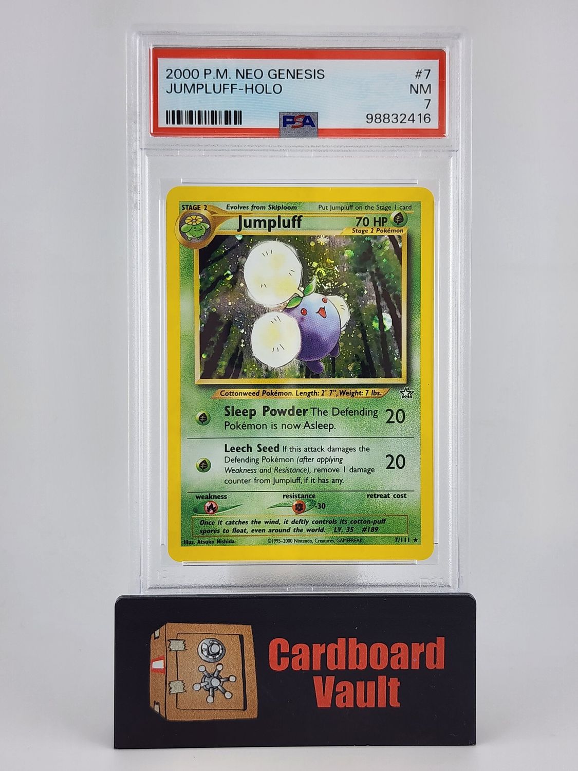 2000 Pokémon Jumpluff Holo #7 PSA 7 98832416