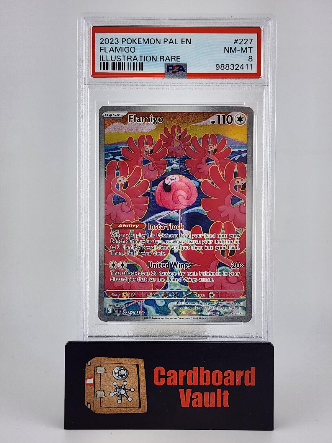 2023 Pokémon Flamigo Illustration Rare #227 PSA 8 98832411