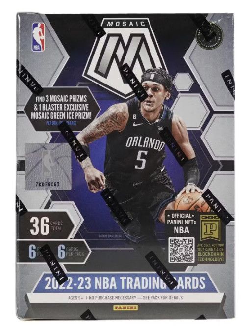 2022-23 Panini Mosaic Basketball Blaster Box (Green Ice Prizm)