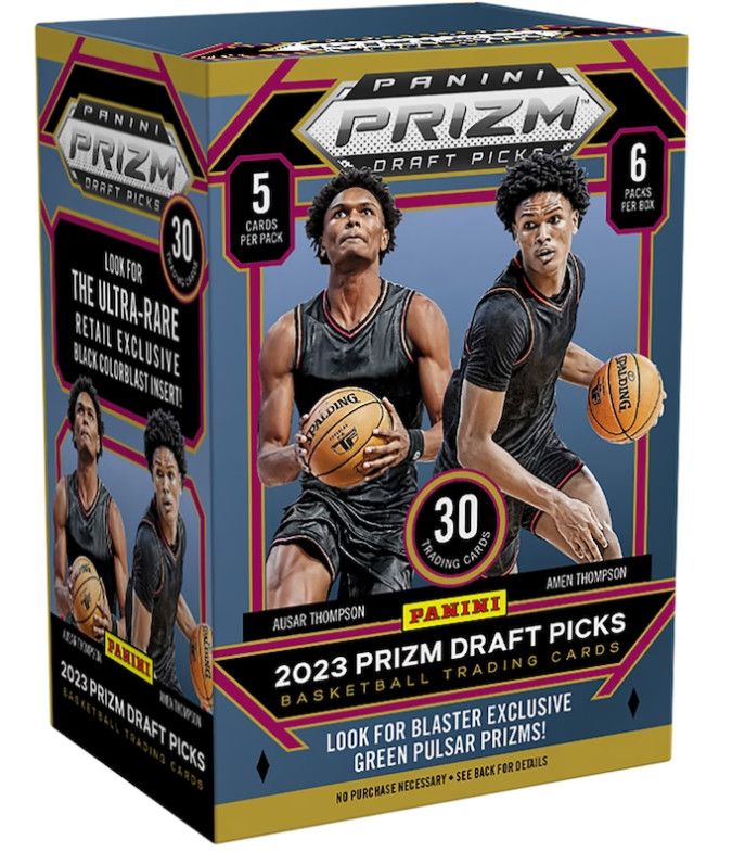 2023/24 Panini Prizm Basketball Draft Picks (Green Pulsar Prizms) Blaster Box