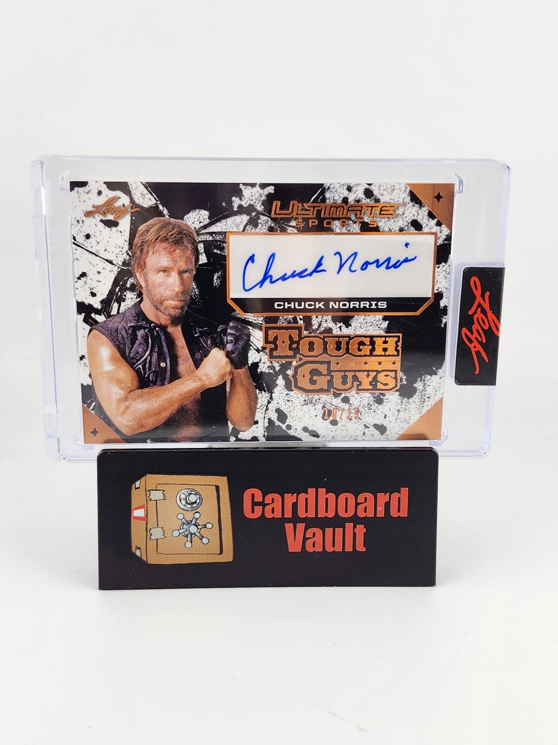 2024 Leaf Ultimate Sports Chuck Norris Tough Guys Autograph #UTG-CN1 Orange 10/25