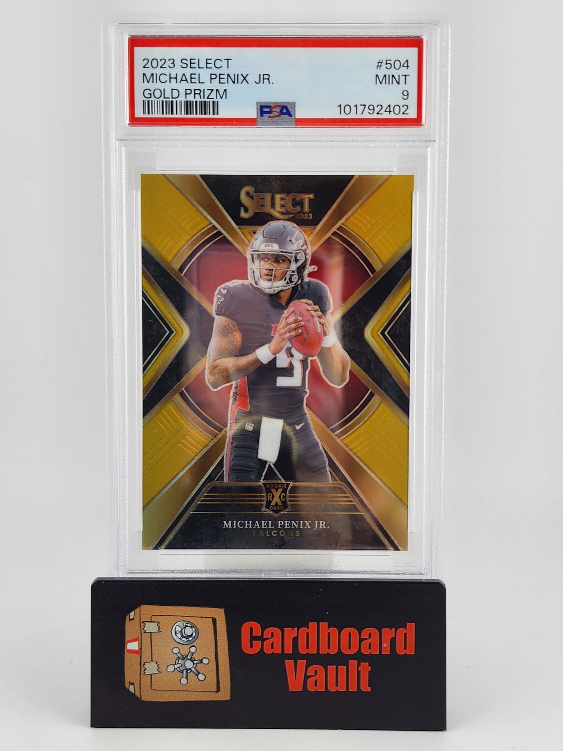 2023 Select Michael Penix Jr. #504 Gold Prizm 07/10 PSA 9 101792402