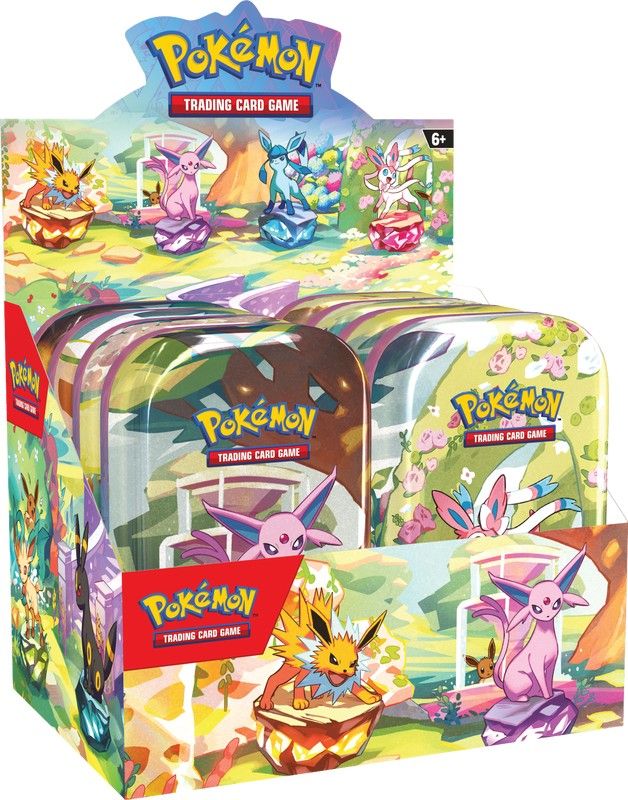 Pokémon Prismatic Evolutions Mini Tin Sealed Display
