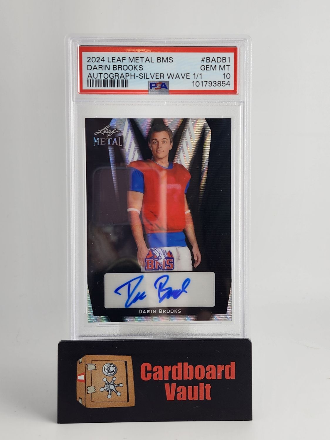 2024 Leaf Metal BMS Darin Brooks Autograph #BADB1 Silver Wave 1/1 PSA 10 101793854