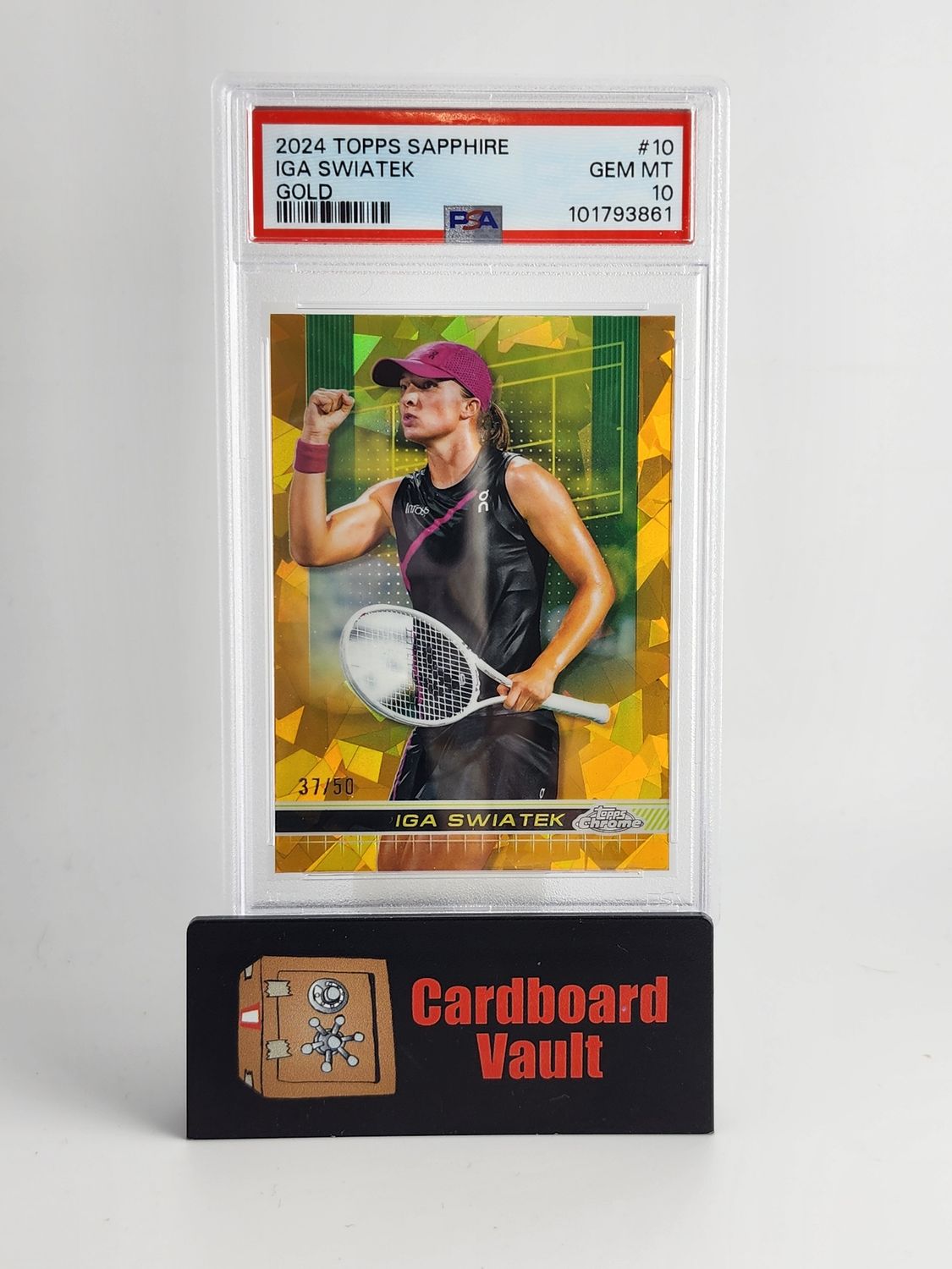 2024 Topps Sapphire Iga Swiatek #10 Gold 37/50 PSA 10 101793861