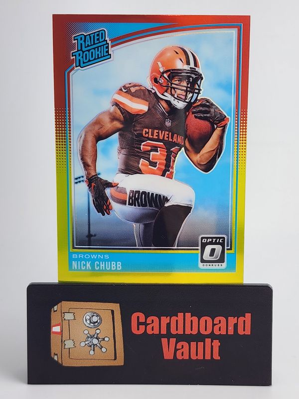 2018 Donruss Optic Nick Chubb Rated Rookie #158