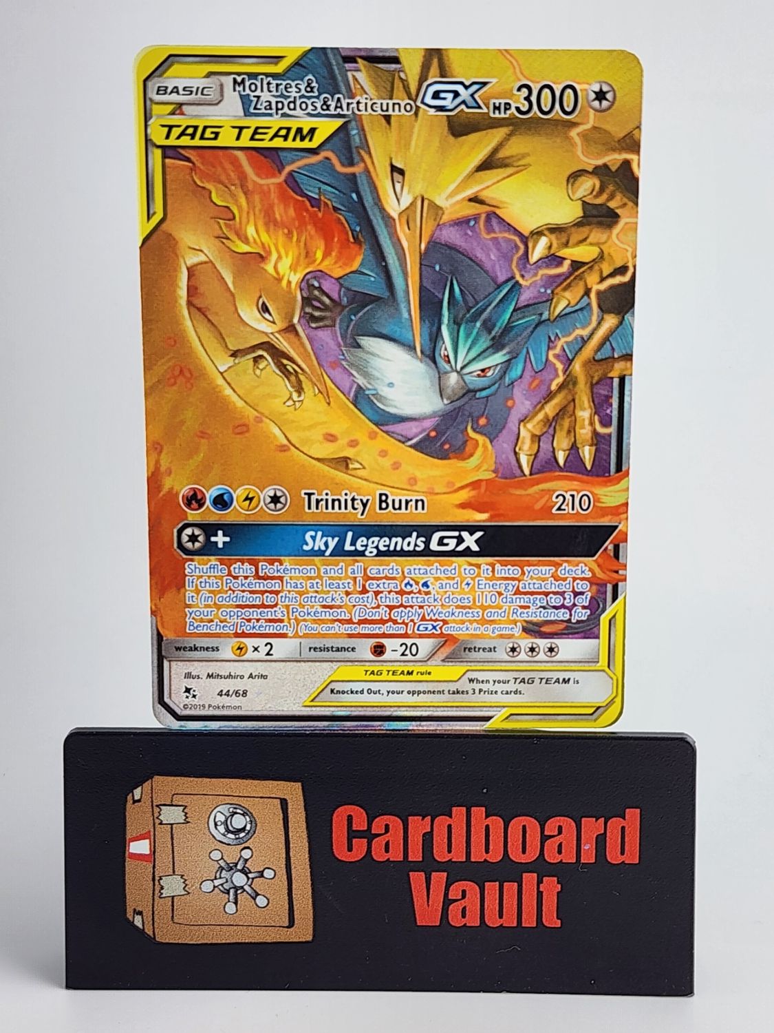 2019 Pokémon Moltres Zapdos Articuno GX Tag Team #44/68