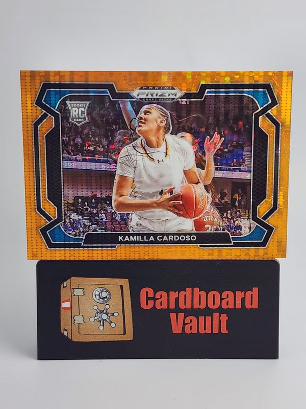 2024 Prizm Draft Picks Kamilla Cardoso #59 Variation Orange Pulsar #59 RC 14/49