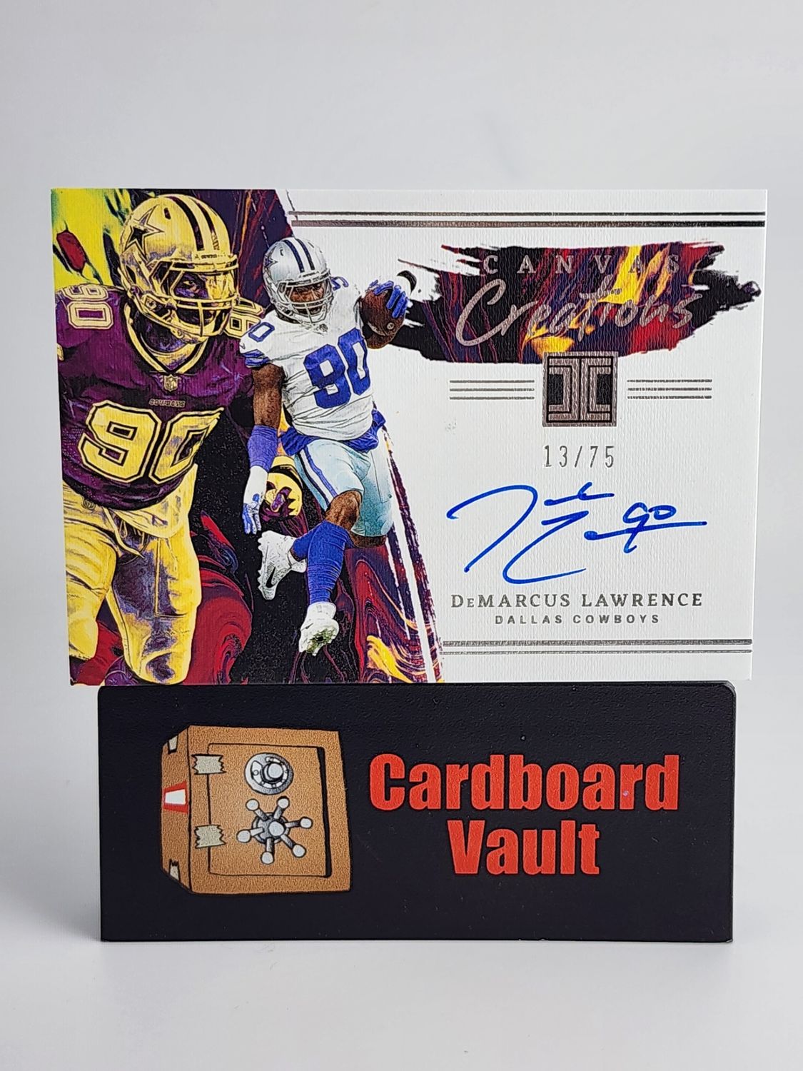 2022 Impeccable DeMarcus Lawrence Canvas Creation Autograph #CC-DLA 13/75