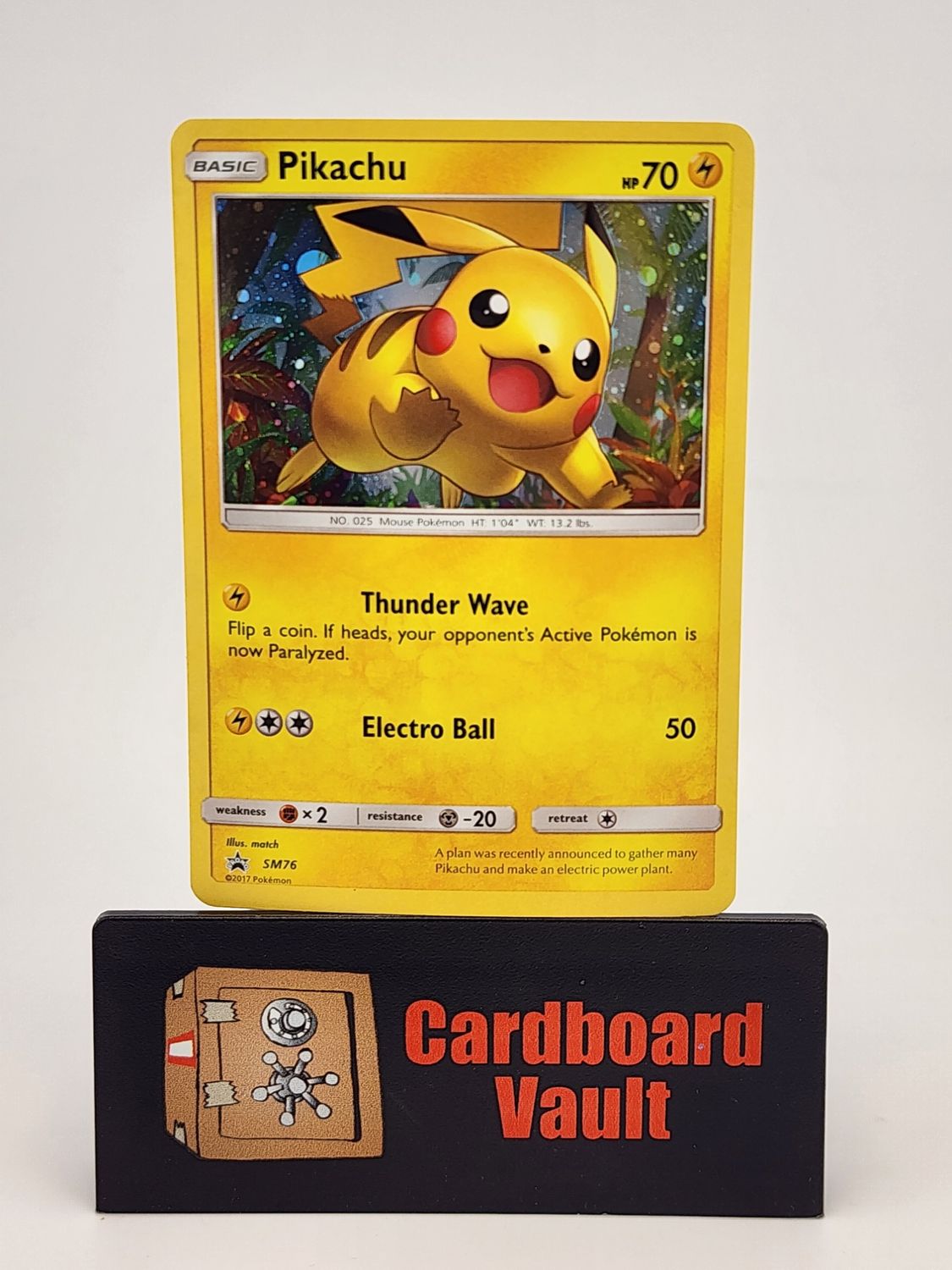 2017 Pokémon Pikachu SM76 Black Star Promo