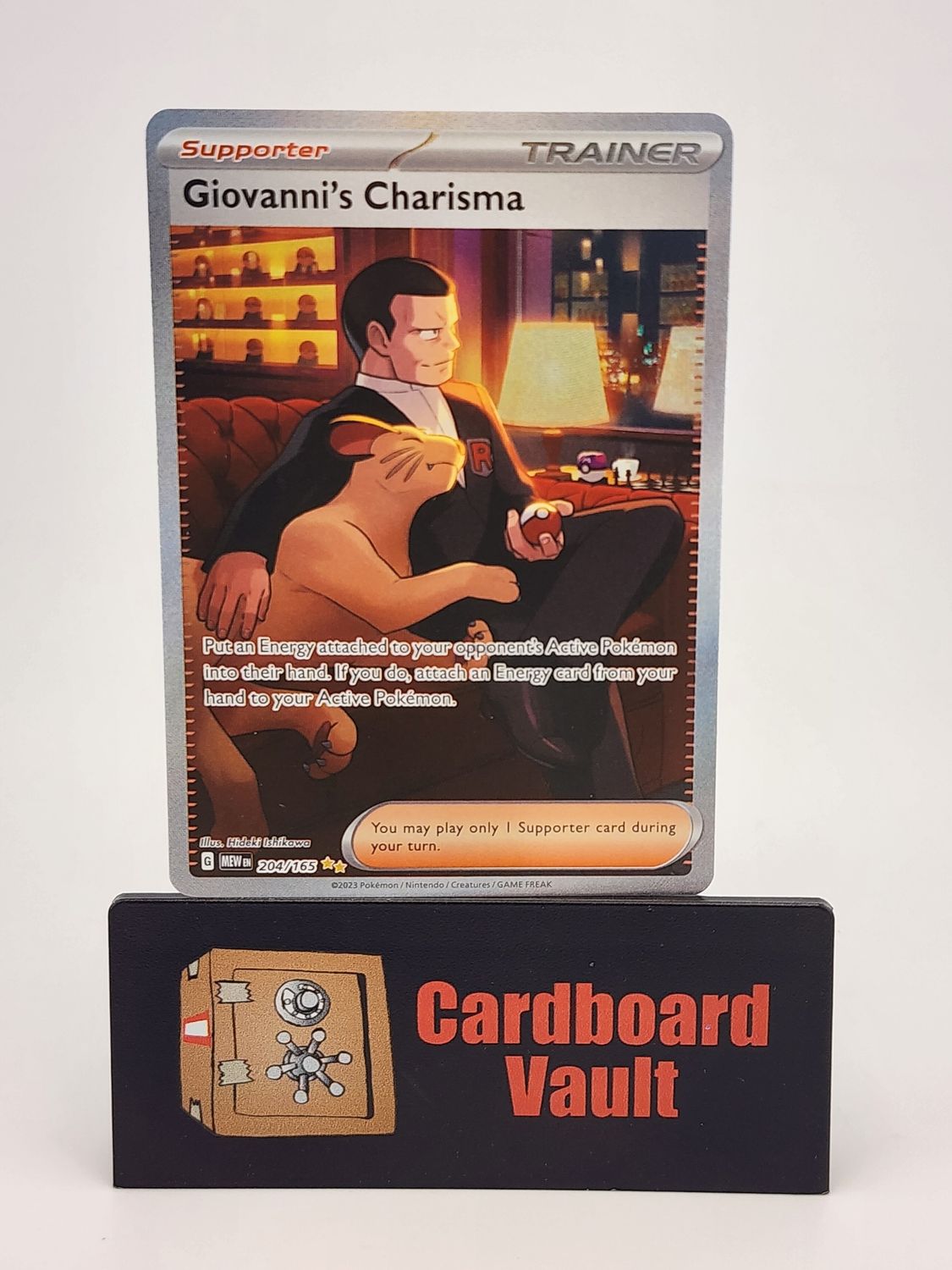 2023 Pokémon Giovanni&#39;s Charisma 204/165 Full Art