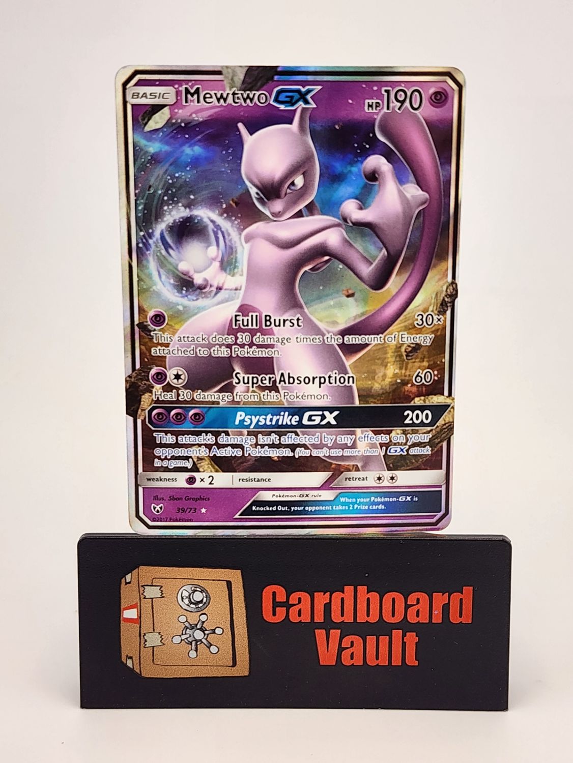 2017 Pokémon Mewtwo GX 39/73 Full Art