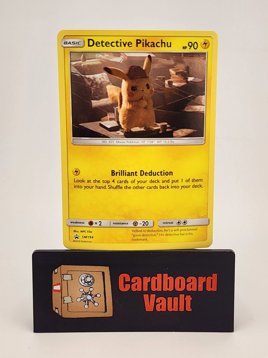 2019 Detective Pikachu SM194 Black Star Promo