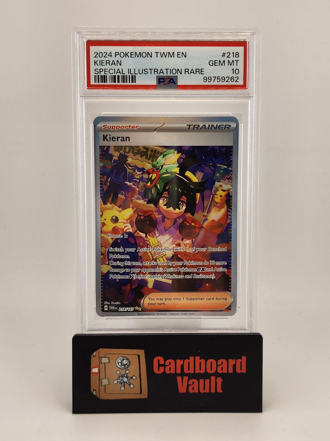 2024 Pokémon Kieran Special Illustration Rare 218 PSA 10 99759262