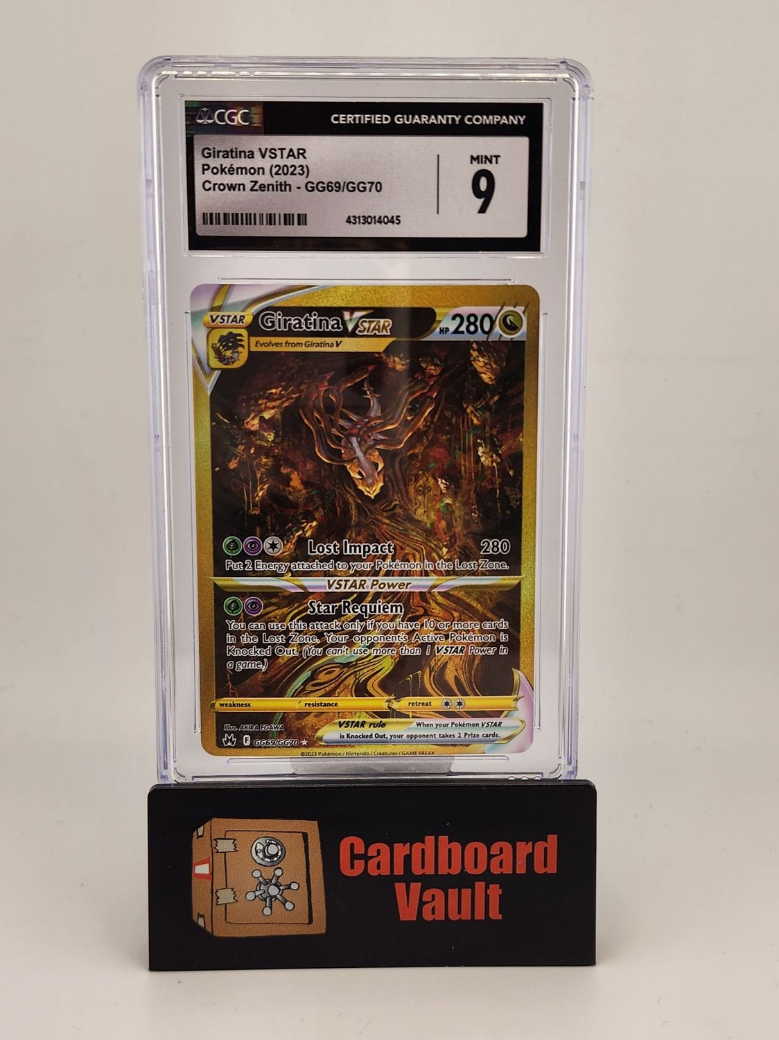2025 Pokémon Giratina VSTAR GG69/GG70 CGC 9 4313014045