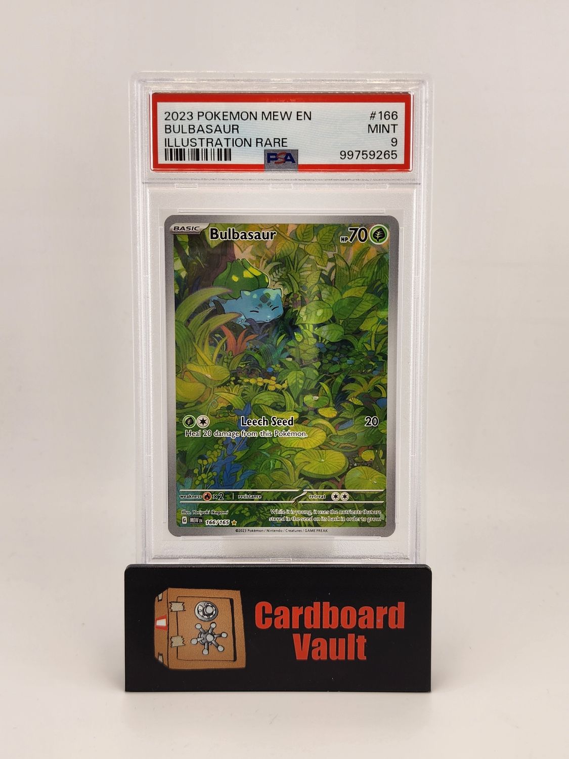2023 Pokémon Bulbasaur 166/165 Illustration Rare PSA 9 99759265