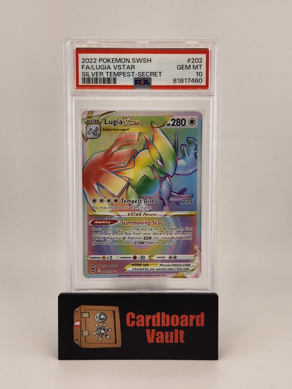 2022 Pokémon Lugia VSTAR Full Art 202/195 PSA 10 81817460