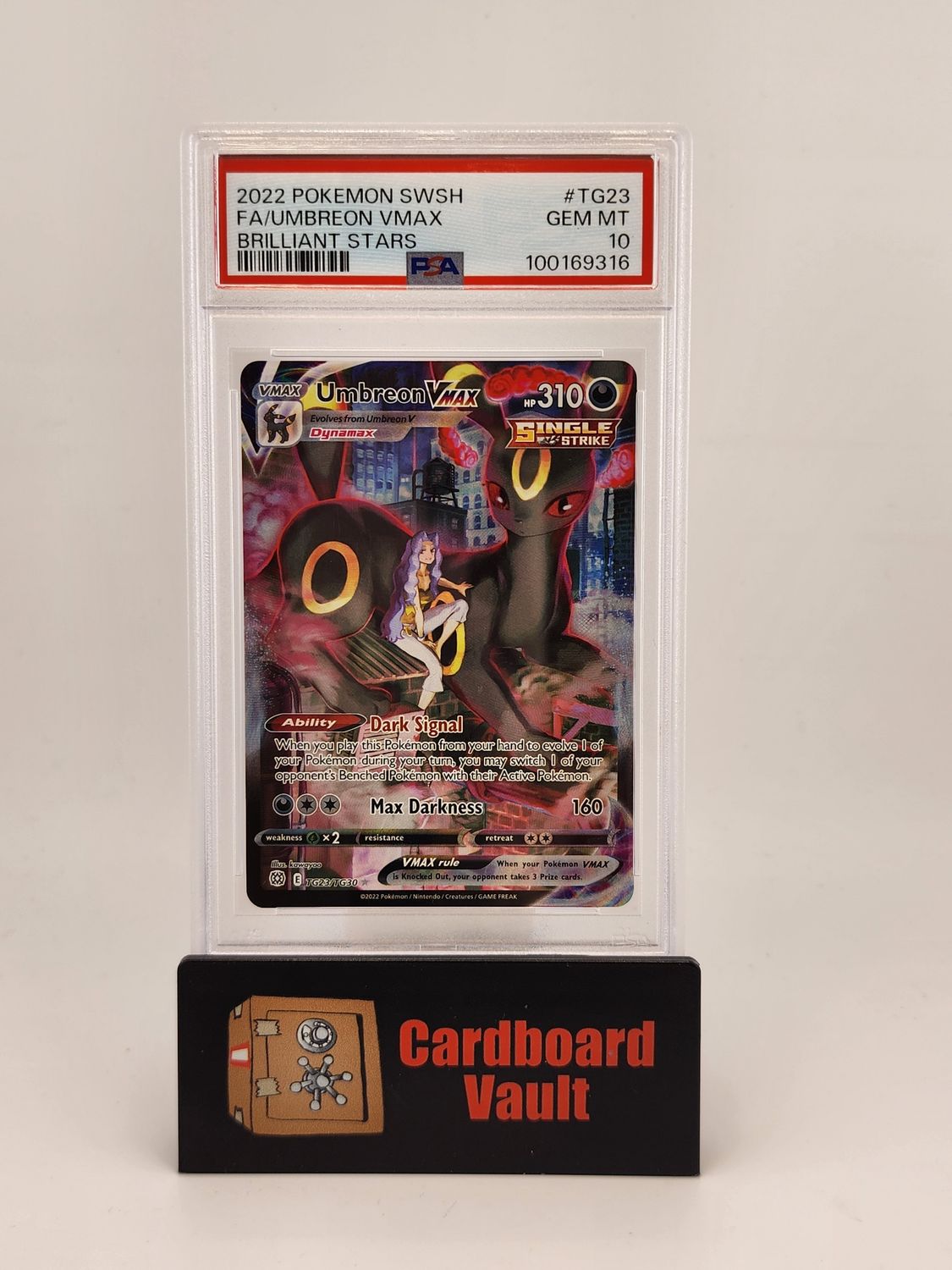2022 Pokémon Umbreon VMAX Full Art #TG23/TG30  PSA 10 100169316