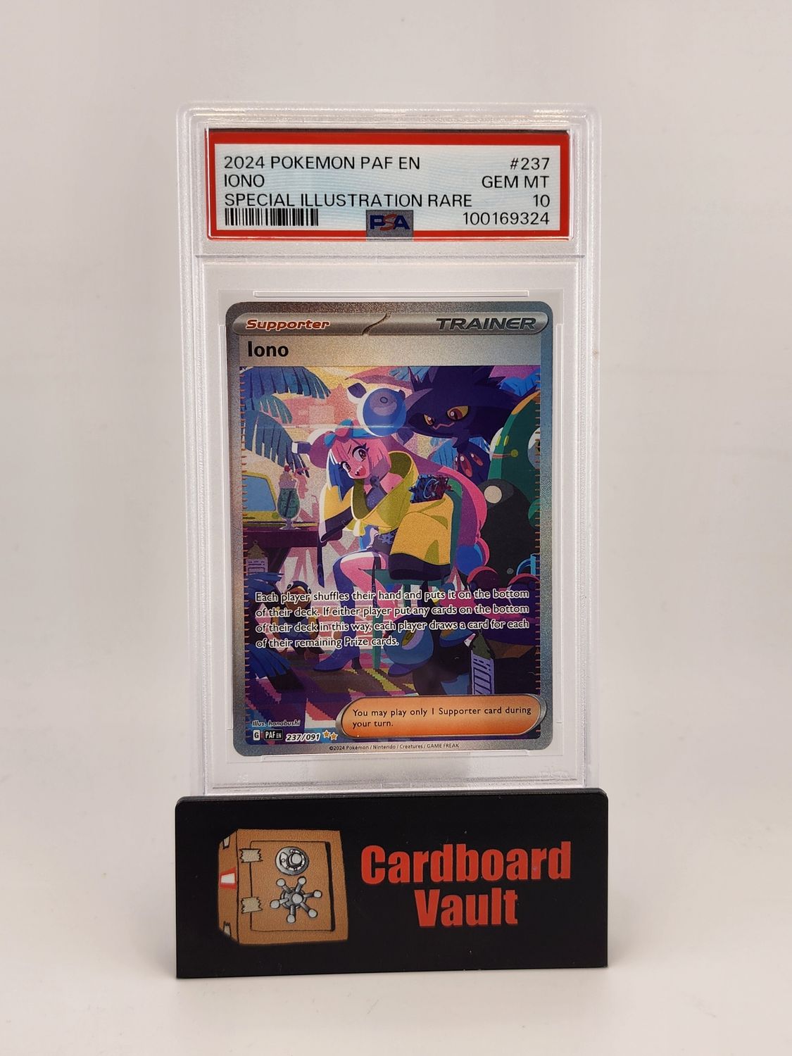 2024 Pokémon IONO Special Illustration Rare 237/091 PSA 10 100169324