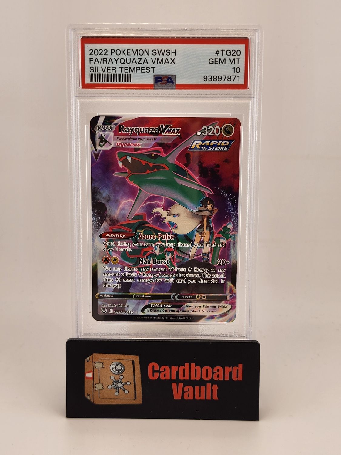 2022 Pokémon Rayquaza VMAX Full Art #TG20/TG30  PSA 10 93897871