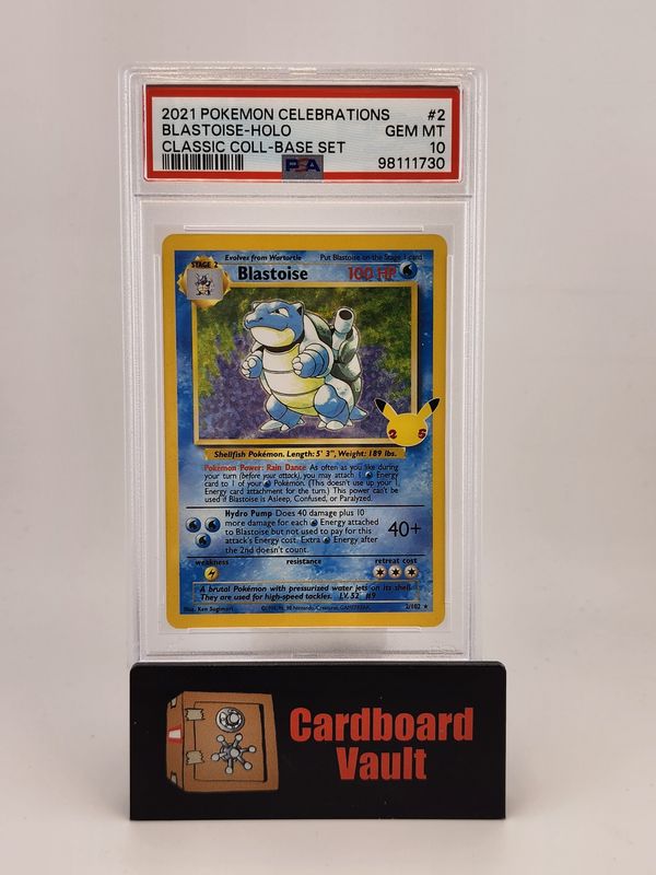 2021 Pokémon Blastoise Holo 2/102 PSA 10 98111730