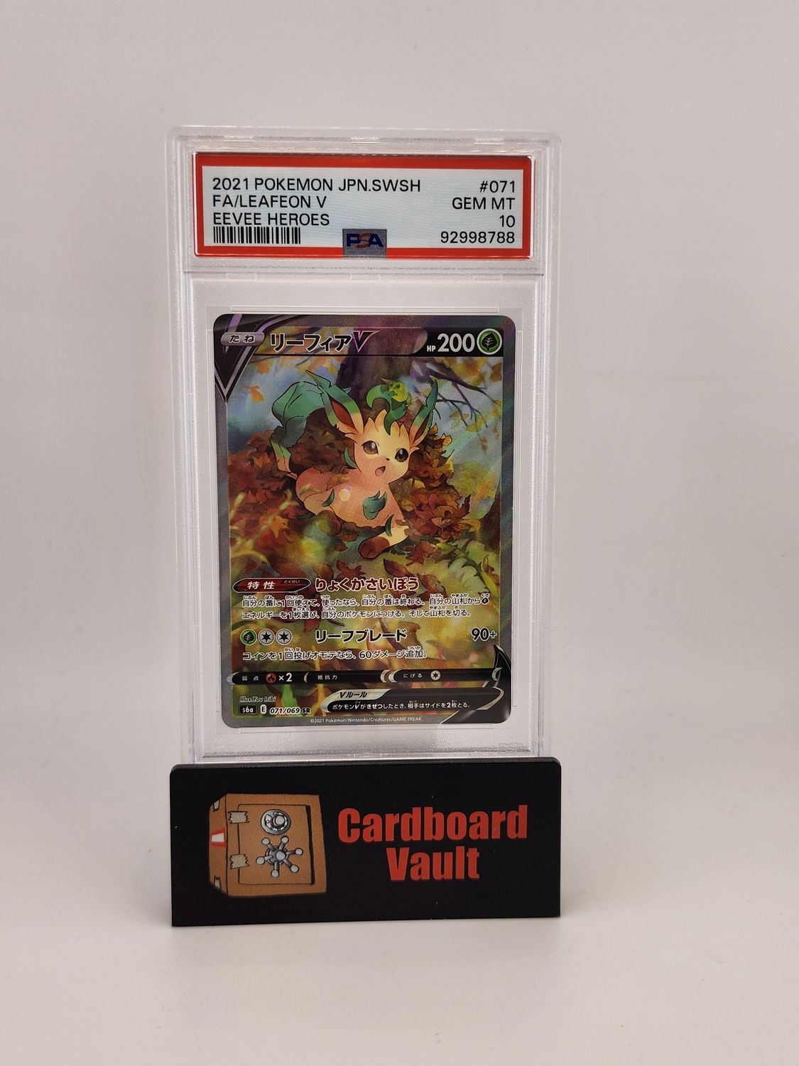 2021 Pokémon Leafeon V Full Art 071/069 PSA 10 92998788
